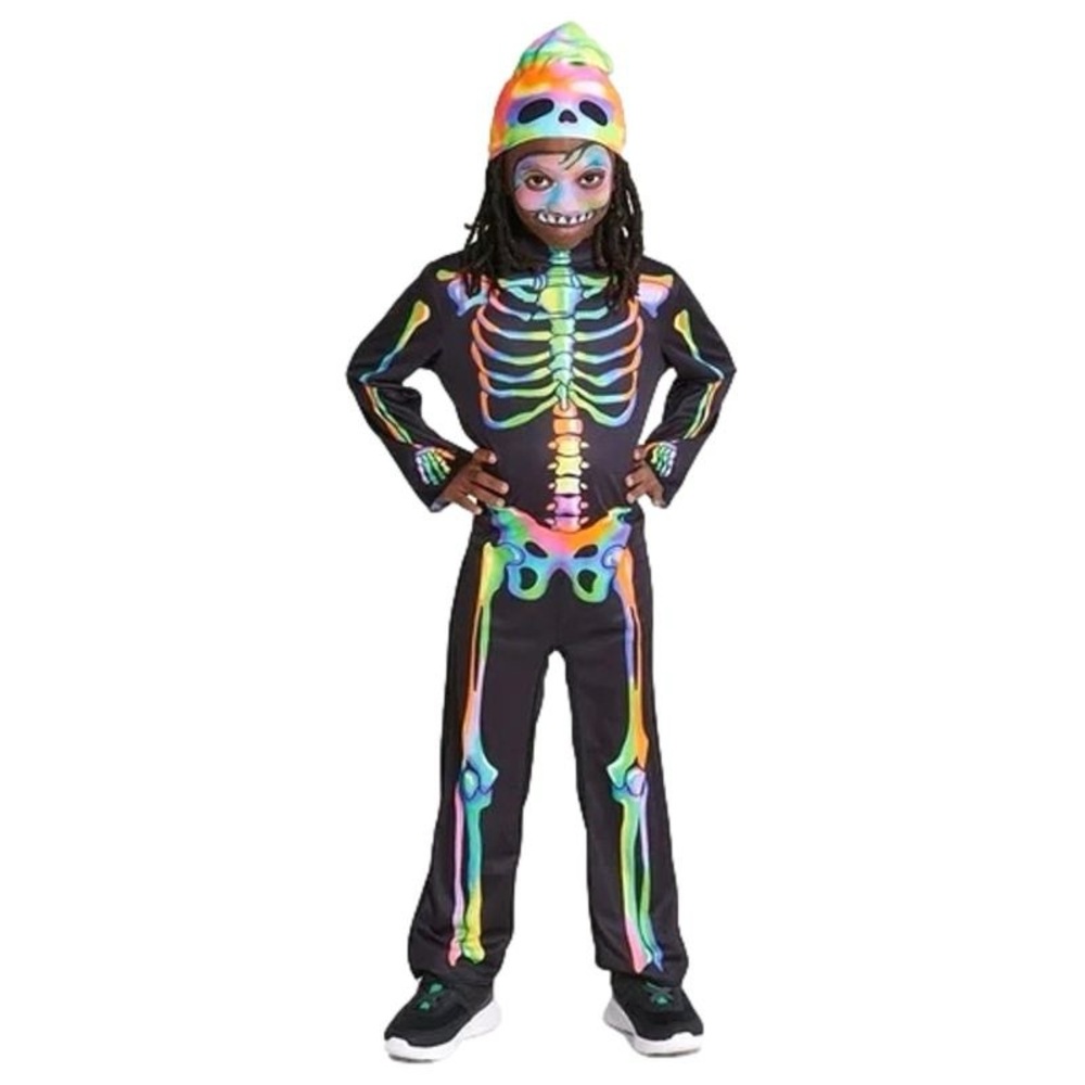 NWT‎ Hyde & Eek! Kids Color Melt Skeleton Costume – Medium